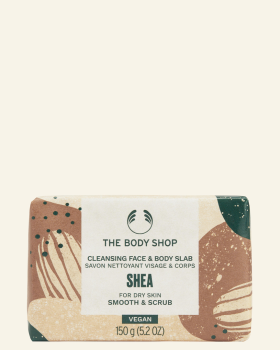 Shea Cleansing Face & Body Slab 150 g - The Body Shop